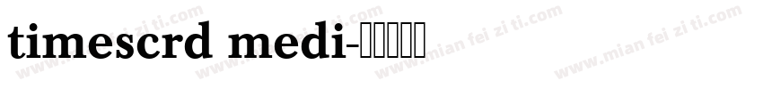 timescrd medi字体转换